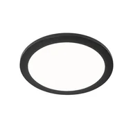 Oprawy, klosze i abażury - QAZQA Plafon LED okrągły czarny 30cm 3-stopniowe ściemnianie IP44 - Steve - miniaturka - grafika 1