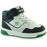 Buty dla chłopców - Sportowe buty dla dzieci skórzana wkładka Axim 25083 Biało Zielone - miniaturka - grafika 1