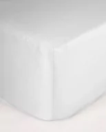 Prześcieradła - Prześcieradło satynowe z gumką, Maro Home, Biały, 160x200x25 cm - miniaturka - grafika 1