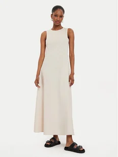 ViCOLO Sukienka letnia Abito Beżowy Regular Fit - Sukienki - miniaturka - grafika 1