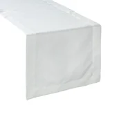 Obrusy i serwetki - Bieżnik 40 x 180 Dekoracyjny Ellen Biały+Sreb - miniaturka - grafika 1