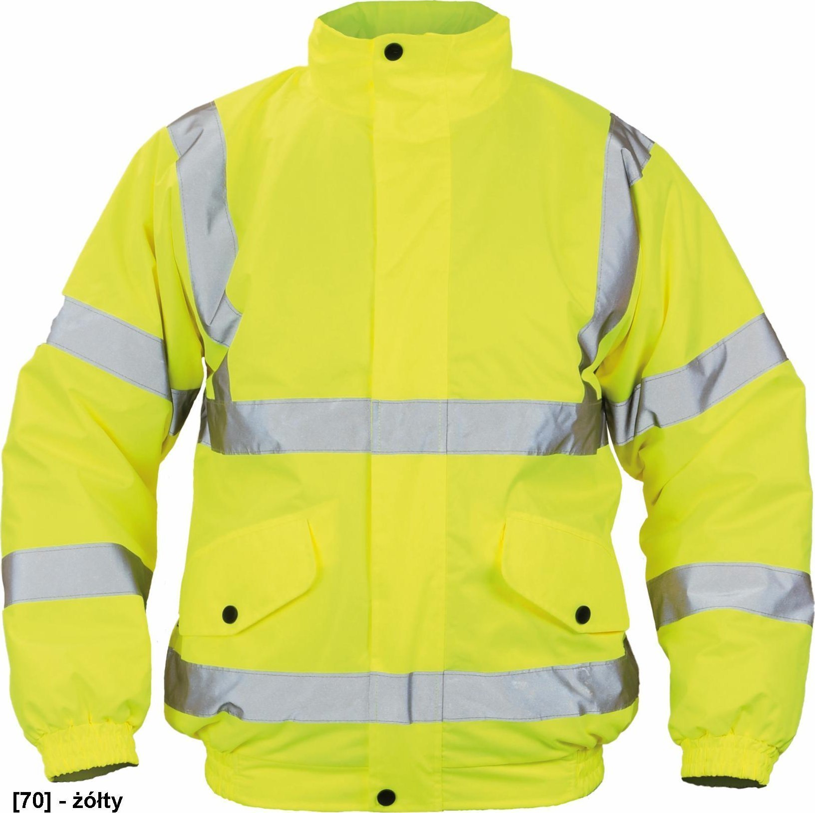 CERVA CLOTON HV - pikowana kurtka zimowa, odblaskowe taśmy, rozm. S-3XL, - żółty S