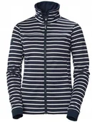Bluzy damskie - Bluza damska Helly Hansen Crew Fleece Jacket navy stripe - XL - miniaturka - grafika 1