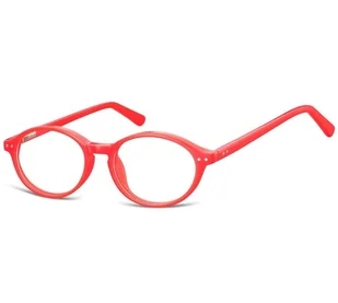 Dziecięce okulary zerówki oprawki korekcyjne owalne AK47 czerwone - Okulary korekcyjne, oprawki, szkła - miniaturka - grafika 1