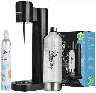 Zestaw saturator Extralink SJ-191B + Butelka 1L + Cylinder CO2 425g Czarny  ! - Saturatory - miniaturka - grafika 1