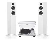Zestawy stereo - Audio-Technica AT-LP120X-USB (srebrny) + A38 (biały) - miniaturka - grafika 1