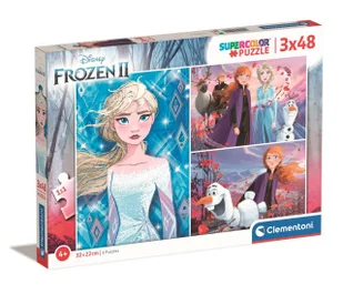 Clementoni Puzzle 3x48 Super kolor Frozen 2 - Puzzle - miniaturka - grafika 3