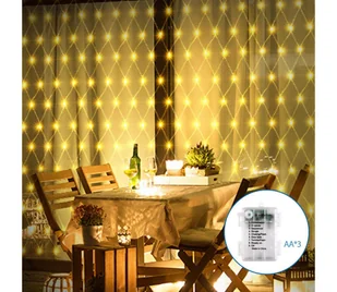 Aigostar - LED Zewnętrzny łańcuch bożonarodzeniowy 100xLED/8 funkcji 4,5x1,5m IP44 ciepła biel - Lampy ogrodowe - miniaturka - grafika 1