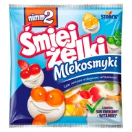 Żelki - nimm2 Śmiejżelki Mlekosmyki Żelki owocowe wzbogacone witaminami 90 g - miniaturka - grafika 1