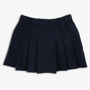 Elegancka plisowana spódniczka dla dziewczynki - granatowa - Sukienki i spódniczki dla dziewczynek - miniaturka - grafika 1