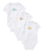 Body dla niemowląt - 3x Bawełniane body krótki rękaw 3-6 m 68 cm - miniaturka - grafika 1