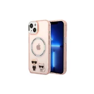Etui i futerały do telefonów - Karl Lagerfeld Nakładka do iPhone 14 6,1" KLHMP14SHKCP różowa HC Magsafe IML Ring + K&C Logo - miniaturka - grafika 1