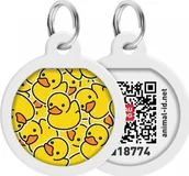 Odblaski i adresówki - Collar WAU DOG SMART ID ADRESÓWKA KOŁO śr. 25mm KACZKI - miniaturka - grafika 1