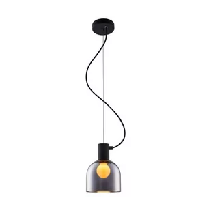 Zuma Line Skandynawska LAMPA wisząca LAZARO MD1918-1S-CHROME szklana OPRAWA kopuła ZWIS hygge czarny MD1918-1S-CHROME - Lampy sufitowe - miniaturka - grafika 1