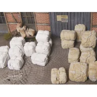 Akcesoria i części modelarskie - Bele beżowego i białego surowca (20 sztuk) - miniaturka - grafika 1