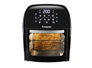 BEPER P101FRI012 frytkownica na gorące powietrze, piec, toster, suszarka, 12 l, 1800W, panel dotykowy, 8 programów, dostępne, regulowana, czarna - Frytkownice - miniaturka - grafika 1