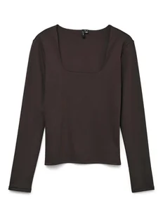 Vero Moda Bluzka Million 10334613 Brązowy Regular Fit - Bluzki damskie - miniaturka - grafika 1