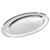 Tace i patery - Kinghoff Stalowa taca półmisek 40cm KH-1232 - miniaturka - grafika 1