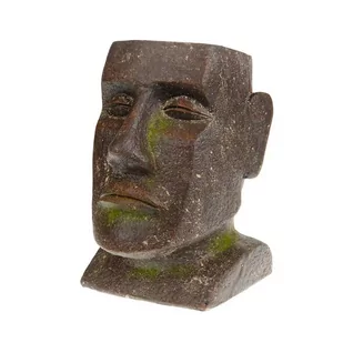 Donica osłonka Głowa Moai 31,5 cm - Donice - miniaturka - grafika 1