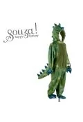 Zabawy w naśladowanie dorosłych - Kostium kombinezon kigurumi zielony dinozaur Tyranozaur 5-6 lat - miniaturka - grafika 1