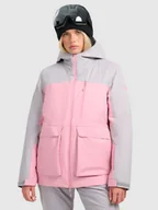 Kurtki damskie - 4F Kurtka narciarska membrana 8000 damska - różowa S - miniaturka - grafika 1