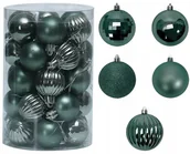 Bombki - Bombki Choinkowe Zestaw Komplet Dekoracje Zielone Sysd1688-027 - miniaturka - grafika 1