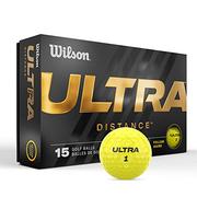 Golf - Wilson Piłki golfowe Ultra Distance 23' - 15 sztuk, żółte - miniaturka - grafika 1