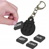 Plecaki - Brelok Breloczek Zawieszka Pixie Crew Do Kluczy Plecaka Czarny Układanka - miniaturka - grafika 1