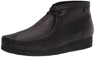 Botki damskie - Clarks Shacre męskie botki, czarna skóra, 44.5 eu - grafika 1