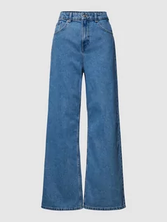 Spodnie damskie - Jeansy o rozkloszowanym kroju baggy fit z 5 kieszeniami model ‘MAISIE’ - grafika 1