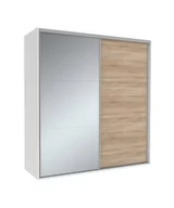 Szafy - Szafa Tivoli 200X210 B/3Ds/3L Dąb Sonoma / Lustro - miniaturka - grafika 1