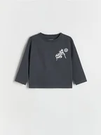 Bluzki dla niemowląt - Reserved - Bawełniany longsleeve Volkswagen - ciemnoszary - miniaturka - grafika 1