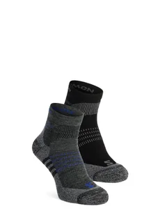 Skarpety turystyczne Salomon X Ultra Access Quarter 2-Pack - anthracite/black - Skarpetki i podkolanówki sportowe - miniaturka - grafika 1