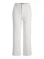 Spodnie damskie - Jack&JONES JJXSIA spodnie damskie o regularnym kroju NOOS chinosy, białe, 30/30 - miniaturka - grafika 1