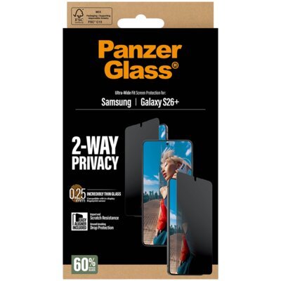 Szkło prywatyzujące PANZERGLASS Safe-Wide Fit Easyaligner do Samsung Galaxy S26+