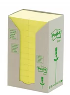 Etykiety samoprzylepne i bloki etykiet - Post-It Karteczki EKO żółty 653-1T 38x51mm op.24 - miniaturka - grafika 1
