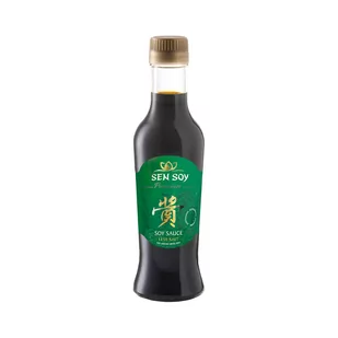 SEN SOY Sos sojowy - mniej soli, naturalnie warzony 220ml - Sen Soy 2459-uniw - Zdrowa żywność - miniaturka - grafika 1