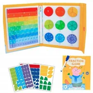 Puzzle - Magnetyczne puzzle nauka matematyki ułamki zabawka Montessori łamigłówki - miniaturka - grafika 1