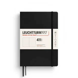 Notatnik Leuchtturm1917 A5, 411 stron, kropki, czarny - Notesy i bloczki - miniaturka - grafika 1
