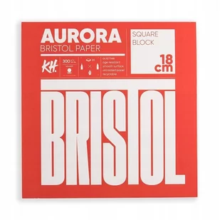 Blok do akwareli AURORA Bristol 300g/m2 18x18cm - Podobrazia, bloki, papiery - miniaturka - grafika 1