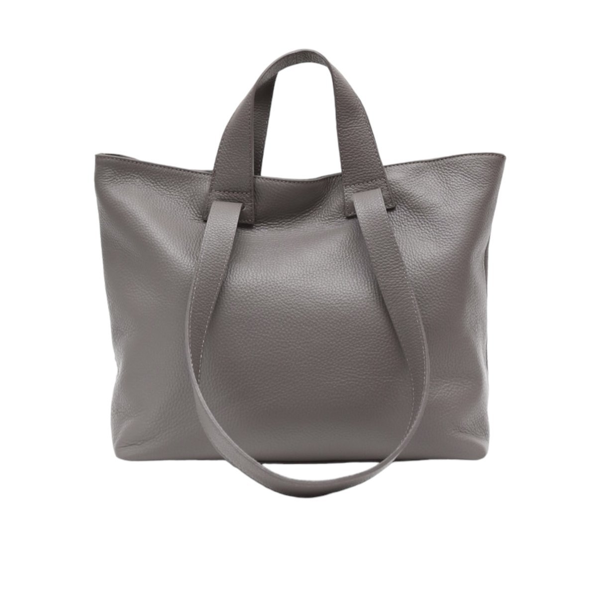 Torebka Damska Shopper, skóra naturalna Veronica Szary