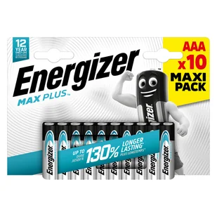 Baterie alkaliczne Energizer Max Plus AAA, 10 szt. - Baterie i akcesoria - miniaturka - grafika 1