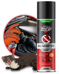 NO-PEST Spray na kuny do samochodu NO-MARTEN. Odstraszacz na kuny w sprayu. - Zwalczanie i odstraszanie szkodników - miniaturka - grafika 1