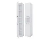 Szafki łazienkowe - Meble łazienkowe Bagnoli SLIM I biała matowa - Szafka stojąca, kolumna łazienkowa, półka, D: 30 cm, W: 174 cm, Sz: 30 cm - miniaturka - grafika 1