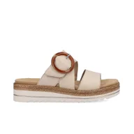 Sandały damskie - Damski Remonte D0Q51-80 Beżowy Sandały damskie typu Kreda Eu 39 - miniaturka - grafika 1