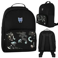 Plecaki szkolne i tornistry - Monster High czarny plecak przedszkolny dla dziewczynki 25x28x10cm STARPAK - miniaturka - grafika 1