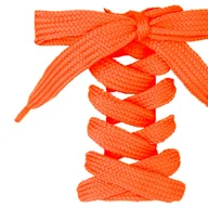 Akcesoria obuwnicze - Sznurowadła do butów płaskie sznurówki do obuwia długość 75 cm pomarańczowe - miniaturka - grafika 1