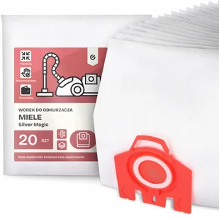 20x Worek do Odkurzacza Miele Silver Magic Syntetyczny Duży Torba Worki G9 - Worki do odkurzaczy - miniaturka - grafika 1