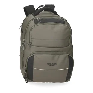 Pepe Jeans Dortmund Plecak na notebooka 15,6" Zielony 29x40x16 cms Poliester 18,56L by Joumma Bags, Zielony, Plecak na laptopa - Torby na laptopy - miniaturka - grafika 1