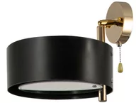 Lampy ścienne - MLAMP Regulowana LAMPA ścienna ELMDRS8006/1 TR BL MLAMP metalowa OPRAWA loftowy kinkiet złoty czarny ELMDRS8006/1 TR BL - miniaturka - grafika 1